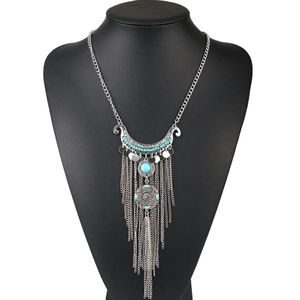 Buckle Jewelry - New! Women's Gypsy Ethnic Tasseled Necklace Buckle Jewelry - New! Women's Gypsy Ethnic Tasseled Necklace